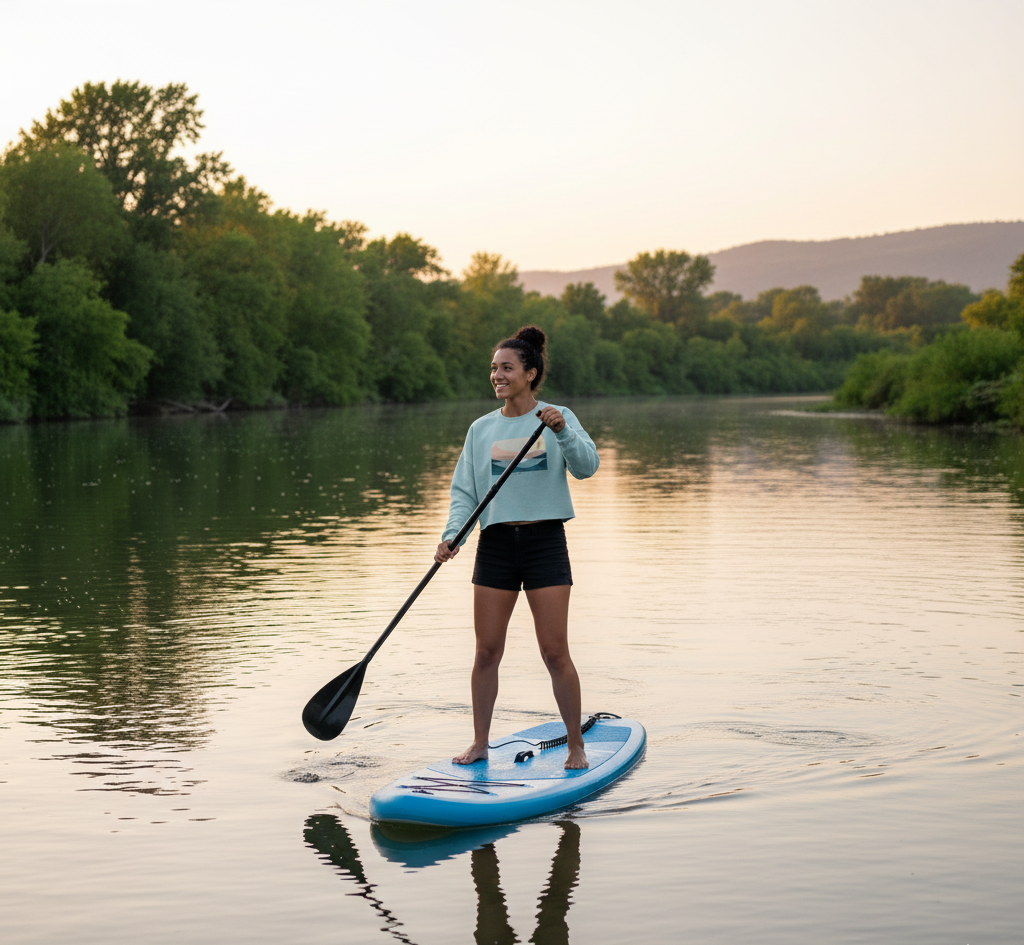 Women Who Paddle Crop Sweatshirt