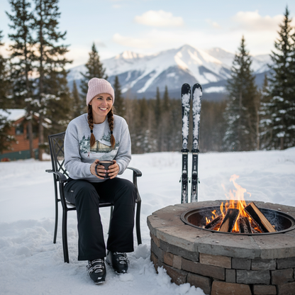Women Who Ski Crewneck Sweatshirt