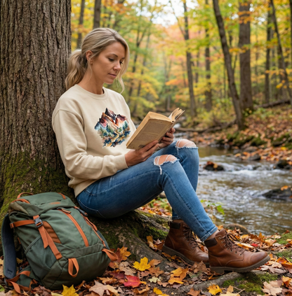 Women Who Explore Outdoors Crewneck