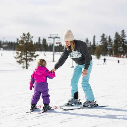 Women Who Ski Mountains Crewneck